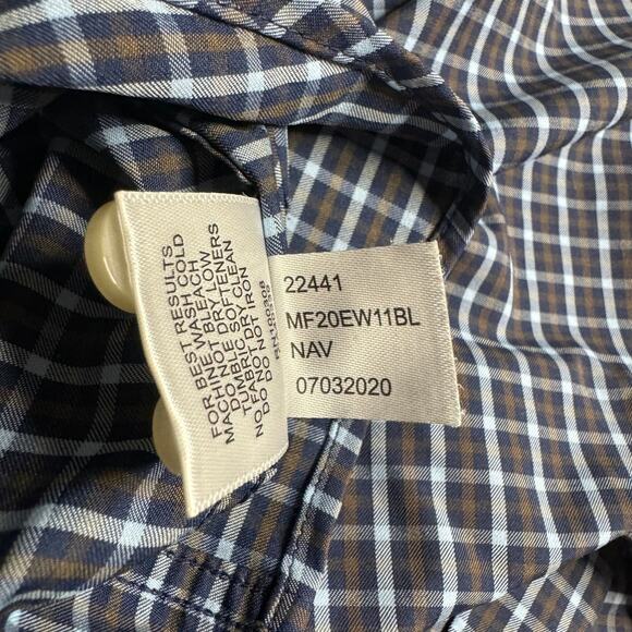 PETER MILLAR Crown Sport Summer Comfort Shirt Plaid Check Nylon Golf Club XXL - Picture 9 of 9